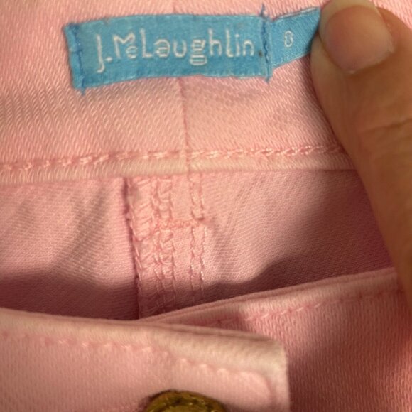 J. Mclaughlin‎ Pink Skinny Jeans Womens 0 Denim 27x31 Ankle - Picture 7 of 9